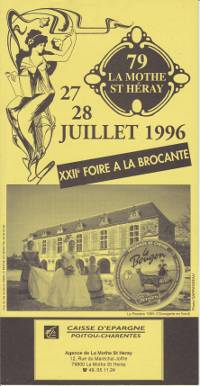 Foire  la brocante 1996 La mothe saint-hray.