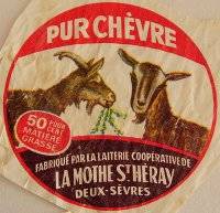 Etiquette de fromage de La Mothe saint Héray
