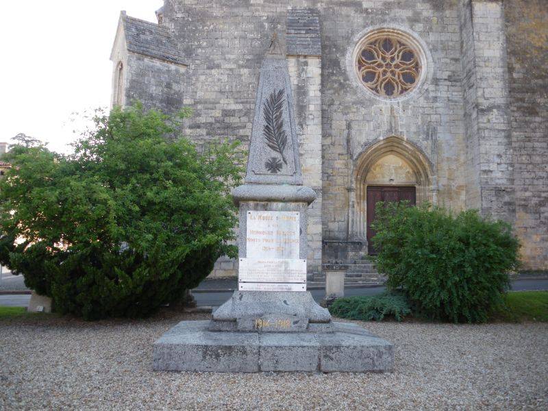 Monument aux morts de La Mothe saint-Héray.